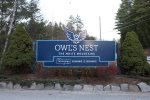Entryway into Owl`s Nest Golf Resort